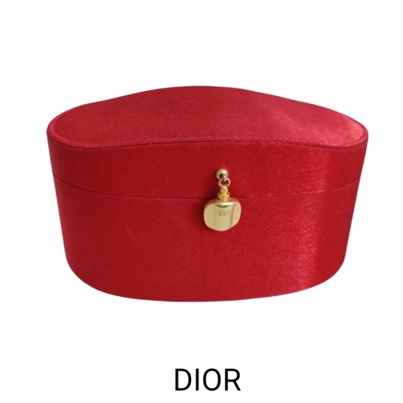 Vintage Dior Vanity Red Satin Box 💄 - Picture 1 of 12